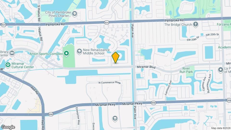 10290 SW 24th Ct Map and Location Details