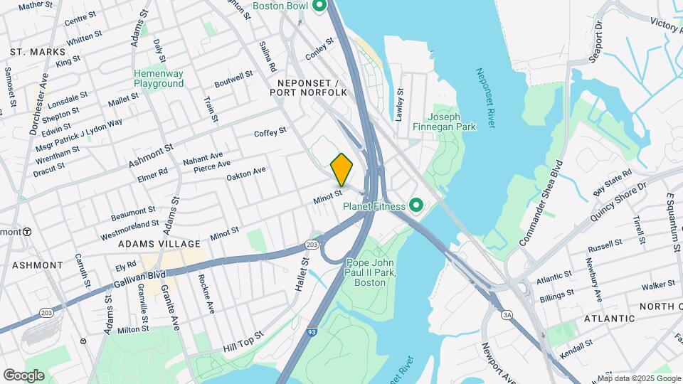 11 Minot St, Unit 204 Map and Location Details
