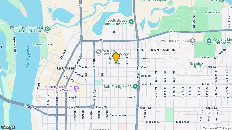 923 Vine St Map and Location Details