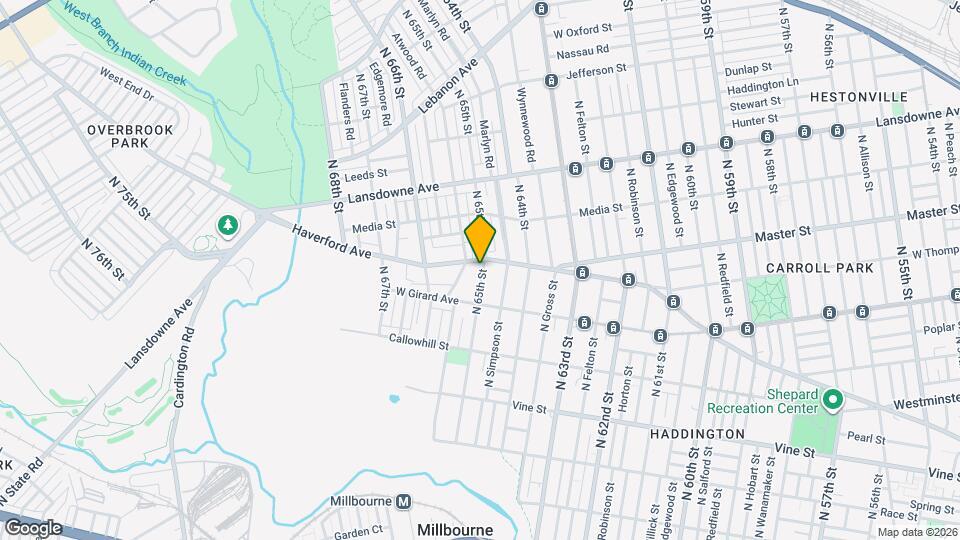 6500 Haverford Ave Map and Location Details