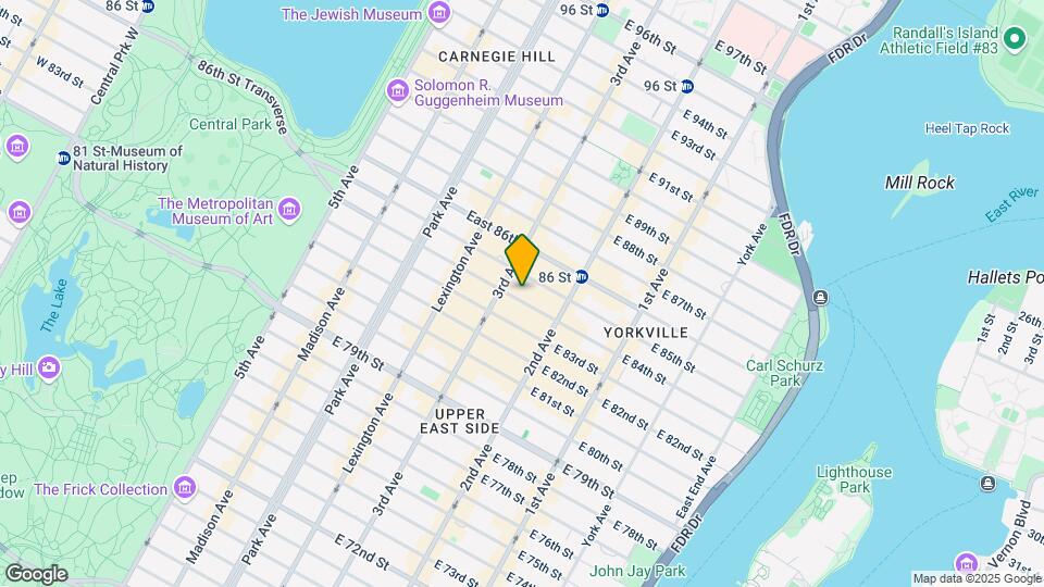 215 E 84th St Mapa y Detalles de la Ubicación