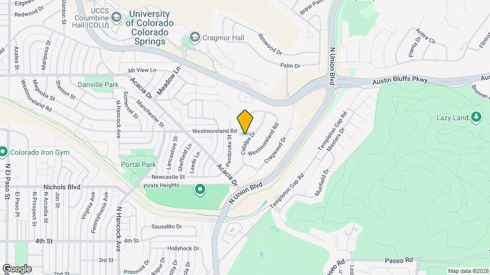 3750 Catalpa Dr Map and Location Details