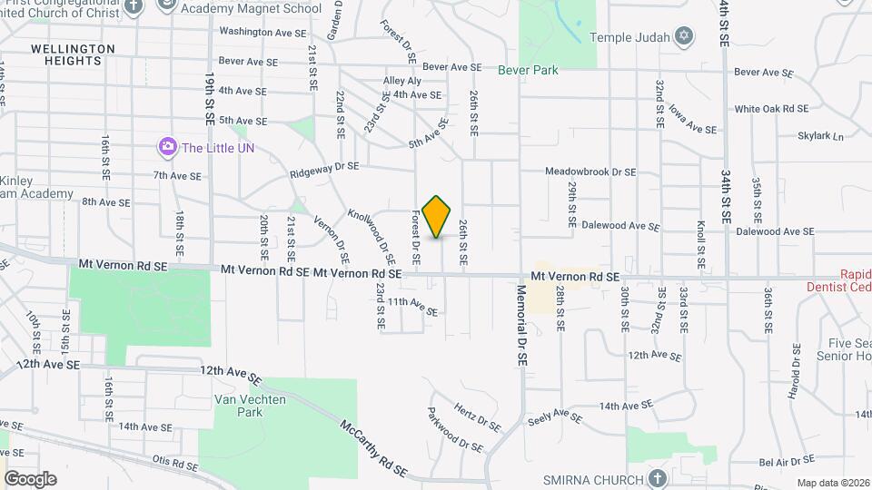 707 25th St SE Map and Location Details