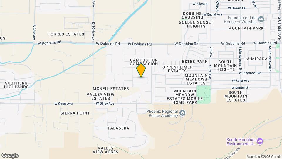 1537 W Carmen St Map and Location Details