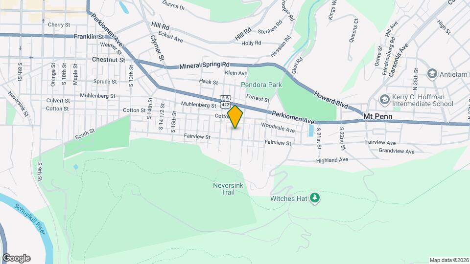 543 S 17 1/2 St Map and Location Details