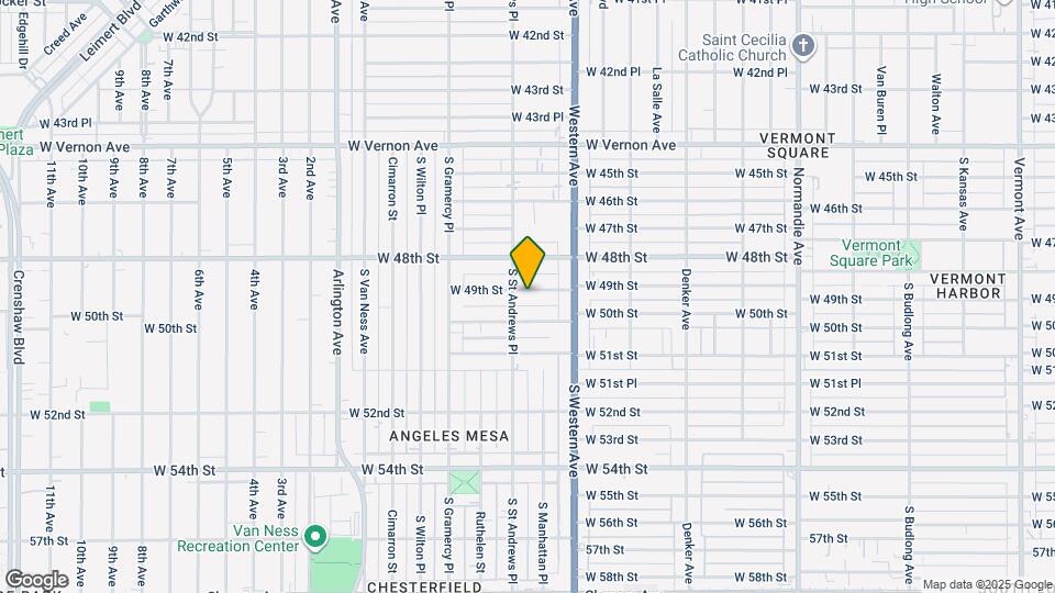 1750 W 49th St Map and Location Details