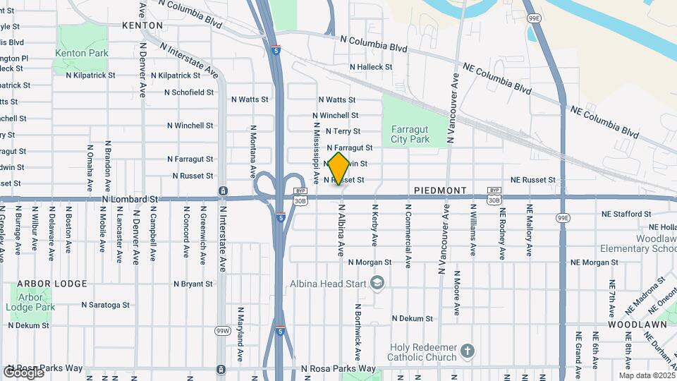 7515 N Albina Ave, Unit 7517 Map and Location Details