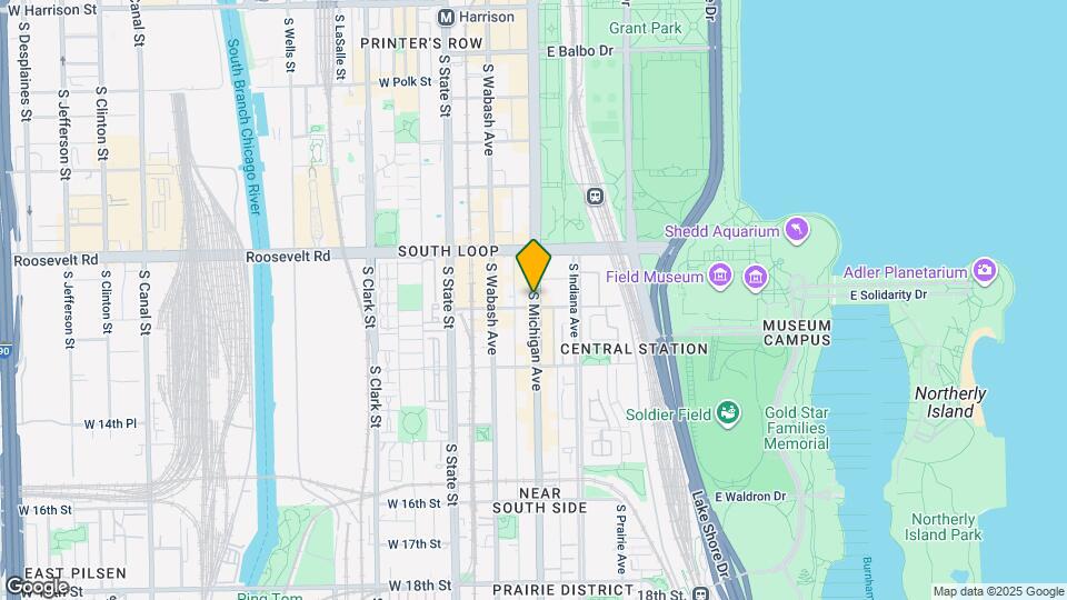 1244 S Michigan Ave Map and Location Details