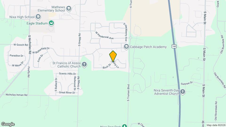 863 S Hickory Ln Map and Location Details