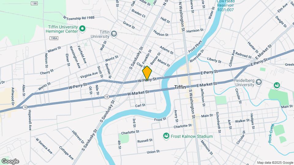 61 W Perry St Map and Location Details