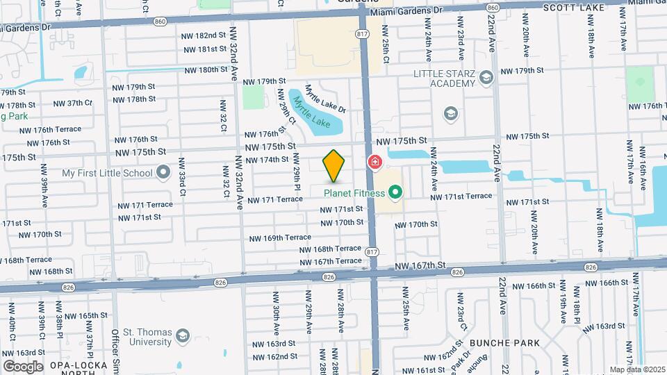 2810 NW 172nd Terrace Map and Location Details