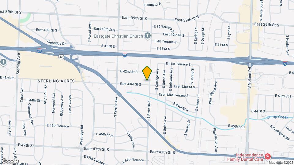12510 East 43rd St S Map and Location Details