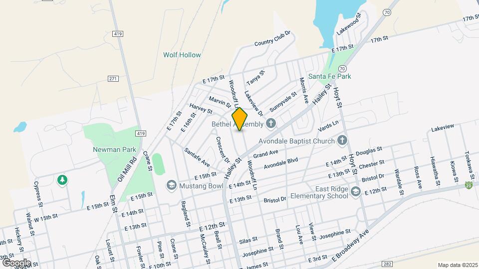1615 Woodruff Ln Map and Location Details