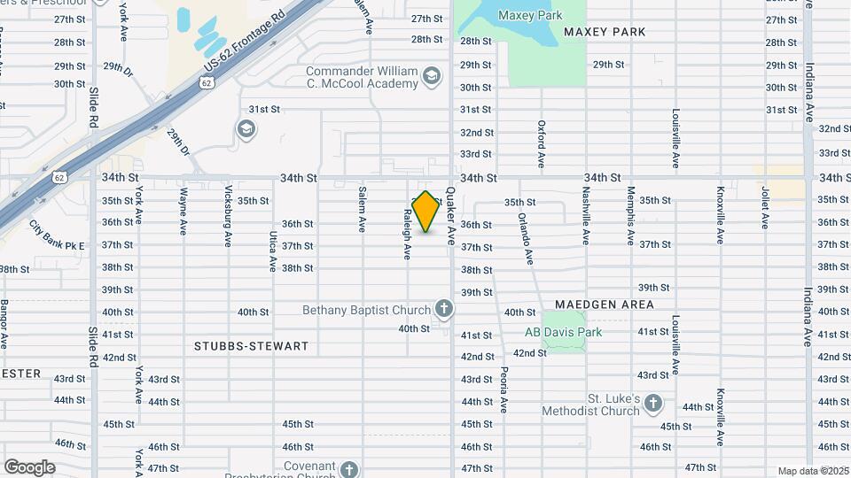 4416 37th St Map and Location Details