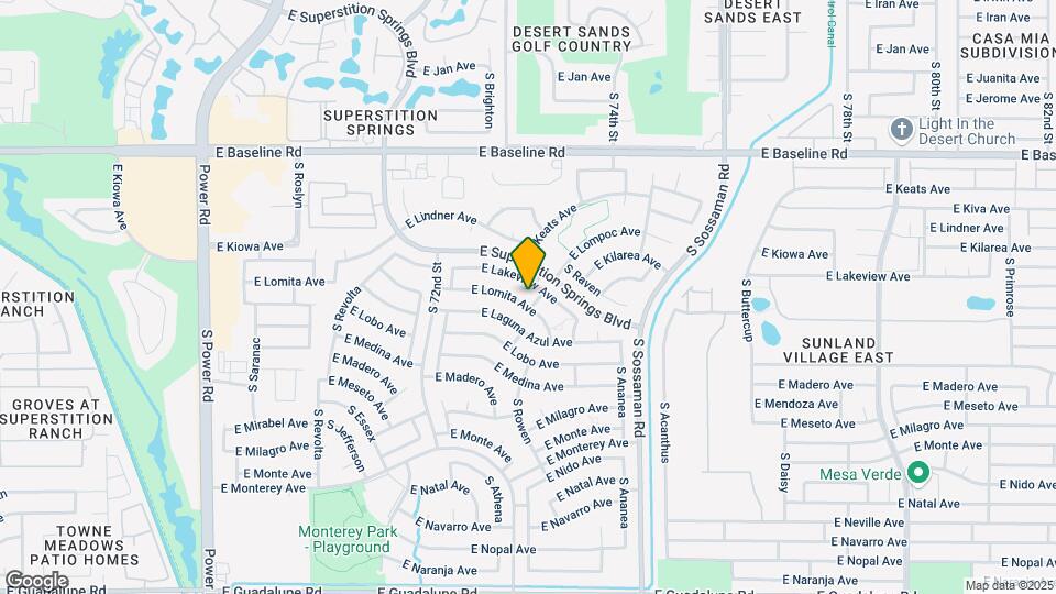 7348 E Lomita Ave Map and Location Details