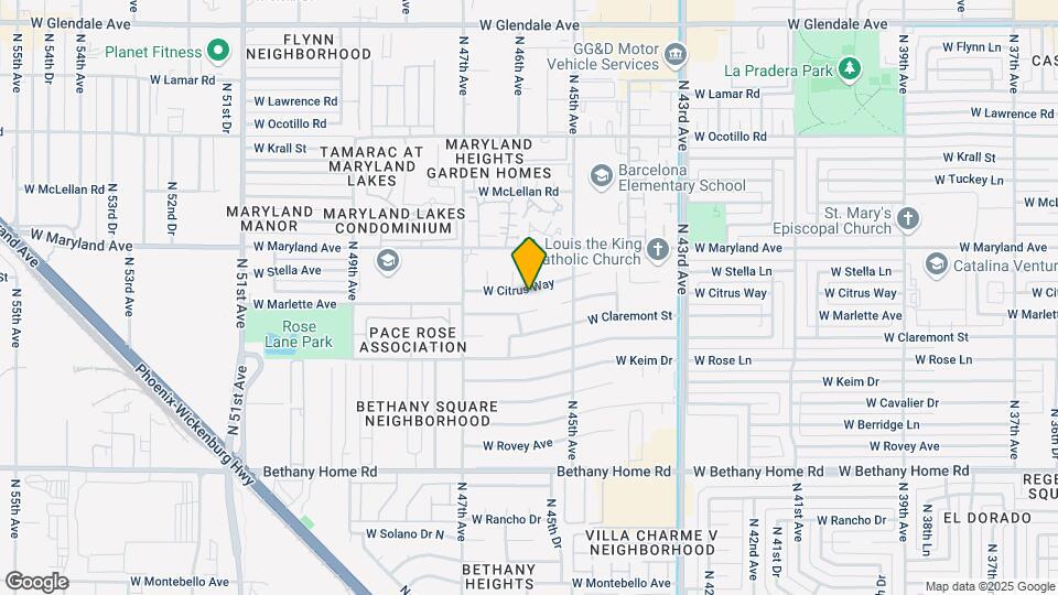 4531 W Citrus Way Map and Location Details
