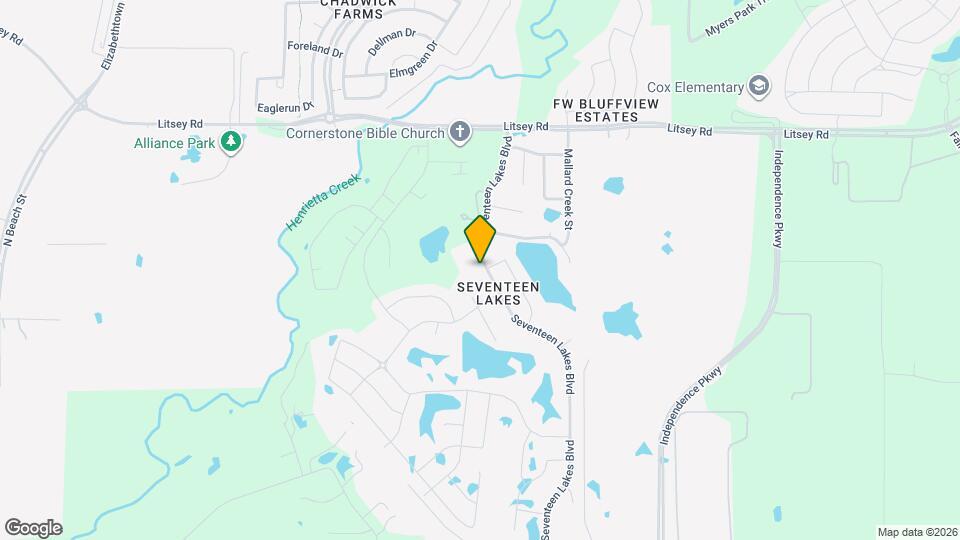 15121 Seventeen Lakes Blvd Map and Location Details