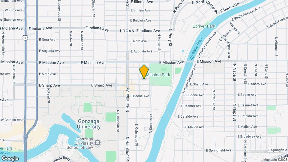 1013 E Sharp Ave Map and Location Details