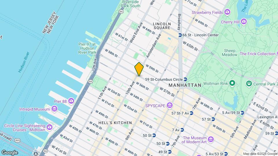 456 W 57th St Map and Location Details