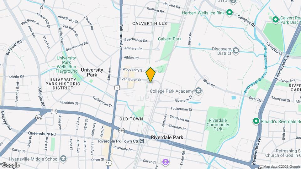 4709 Van Buren St Map and Location Details