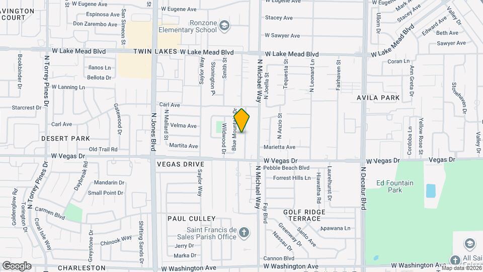 1709 Shadow Mountain Pl Map and Location Details