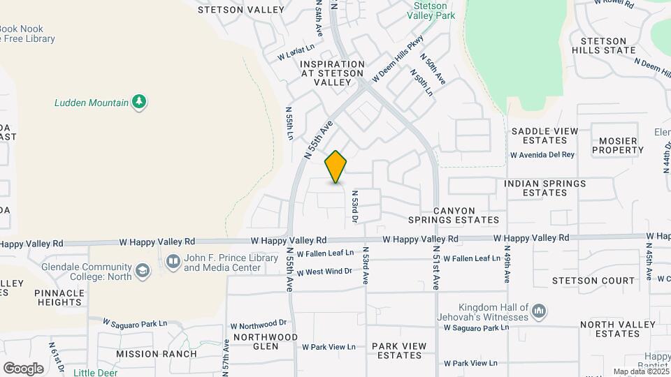5352 W Desert Hollow Dr Map and Location Details