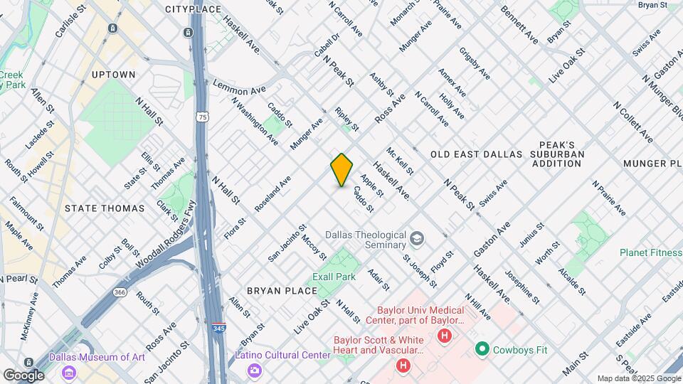 3816 San Jacinto St Map and Location Details