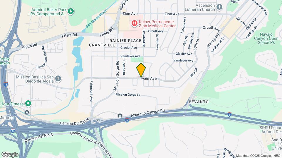 4683 Twain Ave Map and Location Details