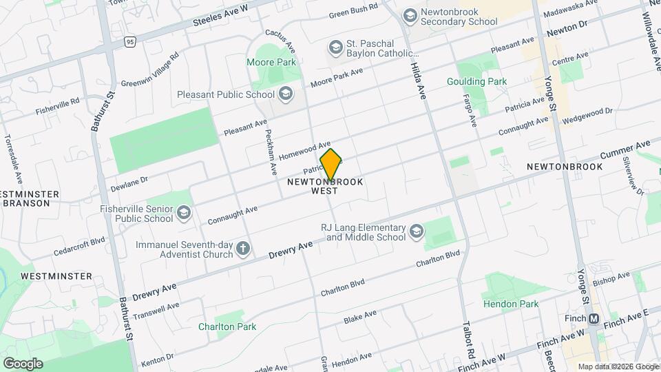 289 Connaught Ave Map and Location Details