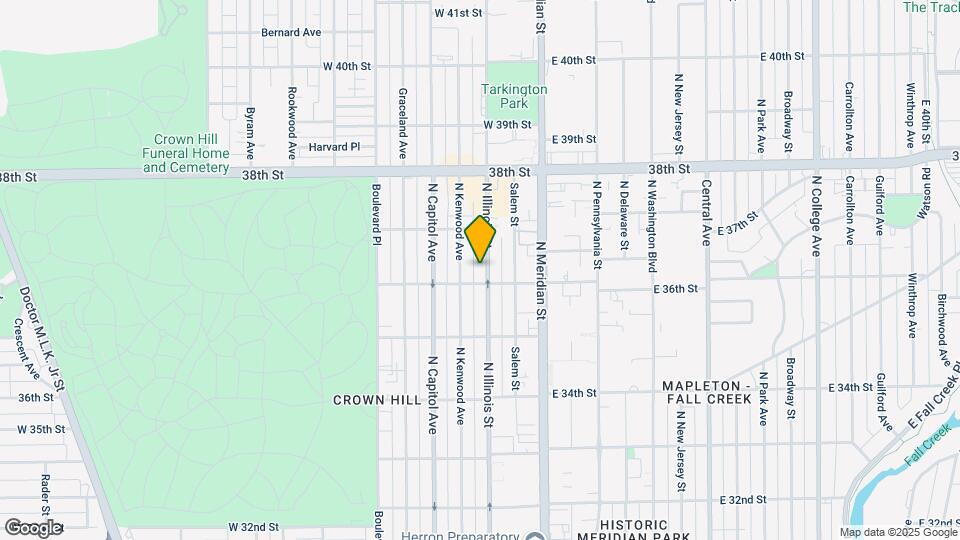 3616 N Illinois St Map and Location Details
