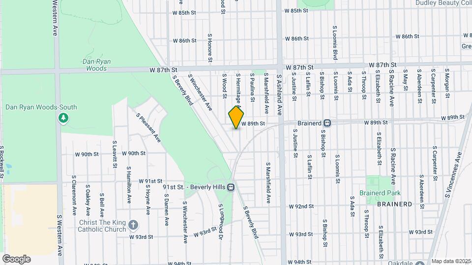 8918 S Hermitage Ave, Unit 1 Mapa y Detalles de la Ubicación
