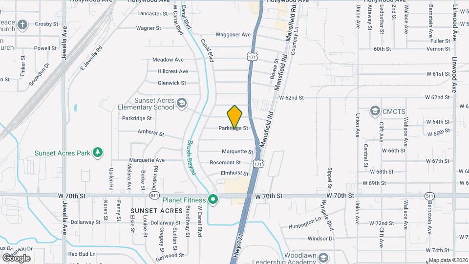 2735 Parkridge St Map and Location Details