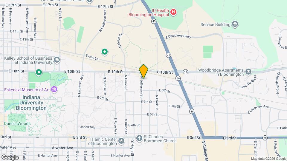 428 N Jefferson St Map and Location Details