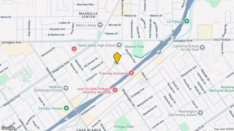 3577 McKinley St Map and Location Details