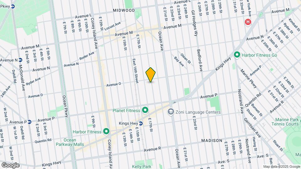 1530 E 18th St Map and Location Details