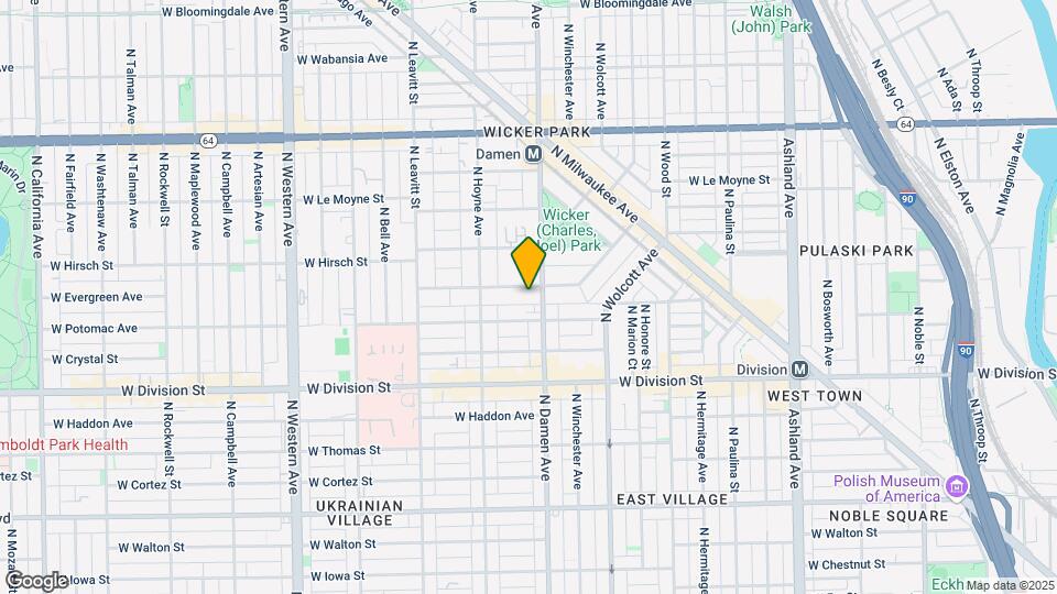 2013 W Evergreen Ave Map and Location Details
