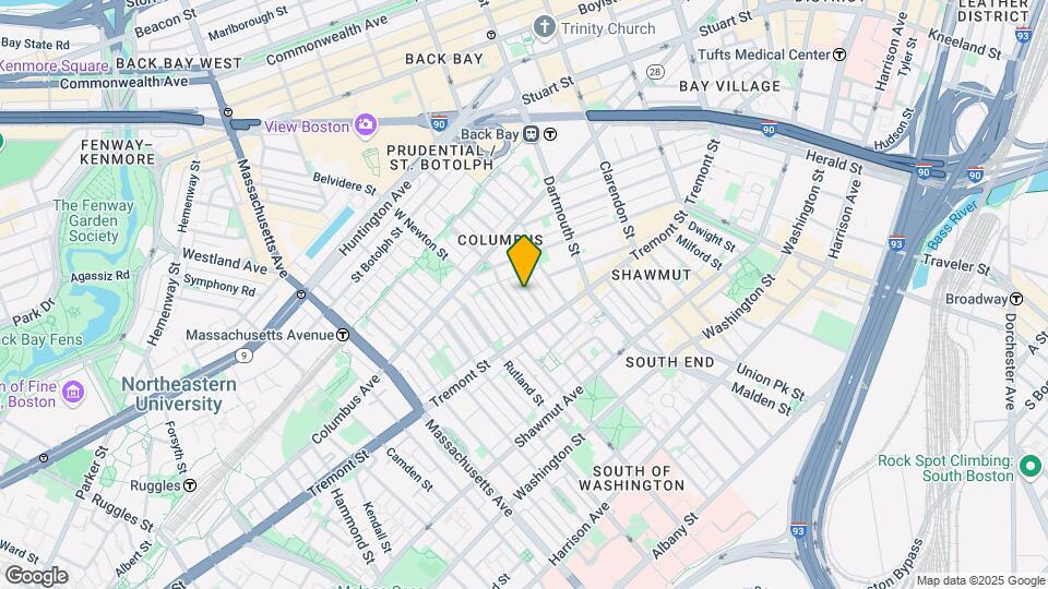 174 W Brookline St, Unit 2 Map and Location Details