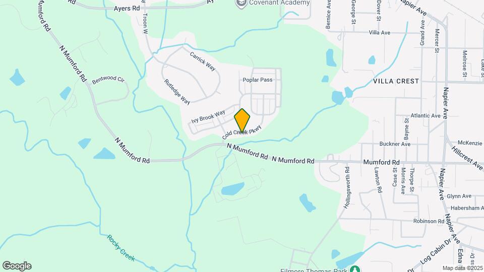 121 Cold Creek Pkwy Map and Location Details