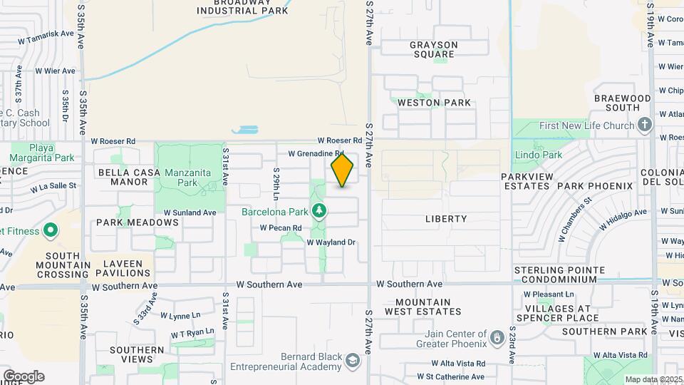 2734 W Bowker St Map and Location Details