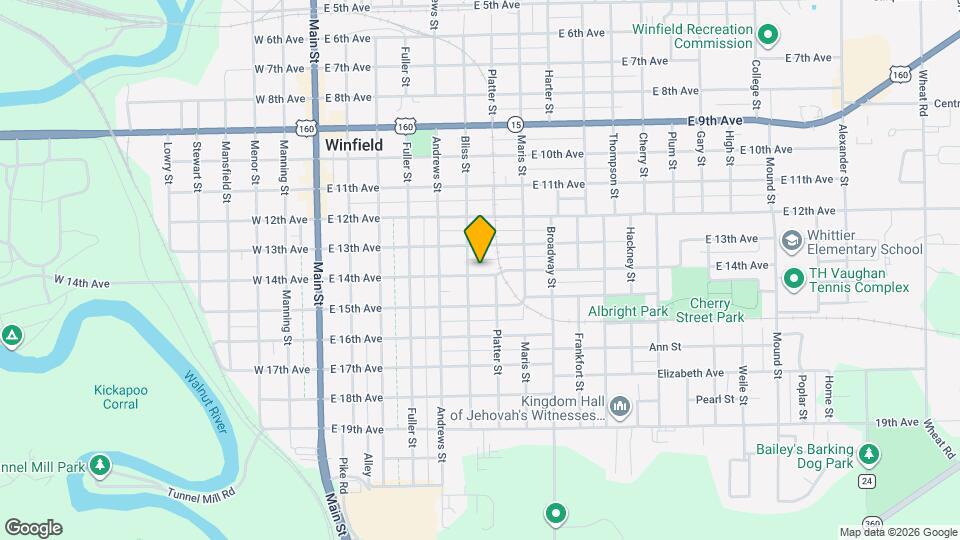 608 E 14th Ave Map and Location Details