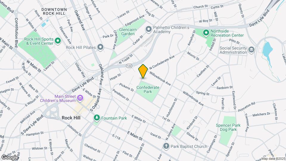 504 N Confederate Ave Map and Location Details