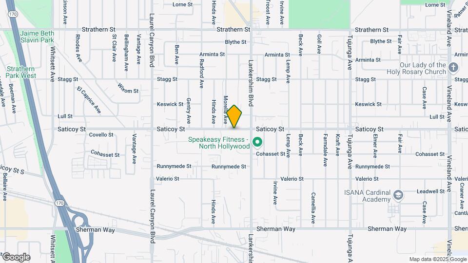 11752 Saticoy St Map and Location Details