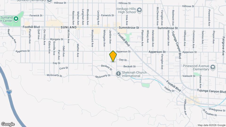 10202 Jardine Ave Mapa y Detalles de la Ubicación