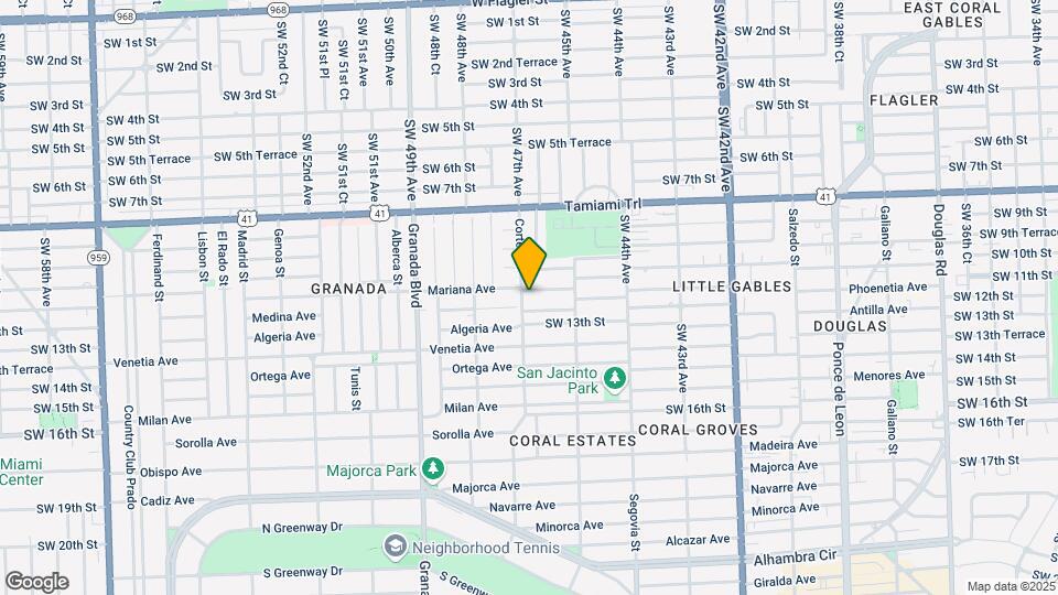 1105 Cortez St Map and Location Details
