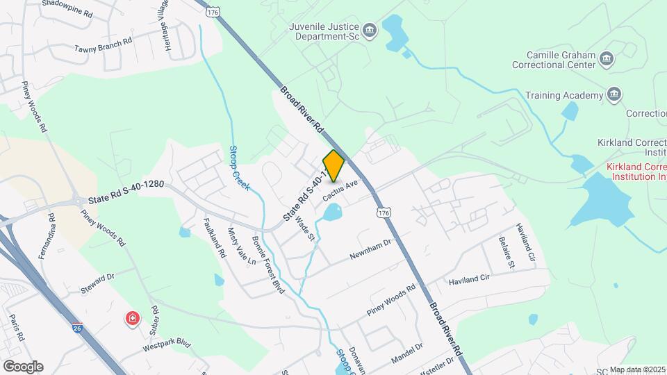 1307 Cactus Ave Map and Location Details