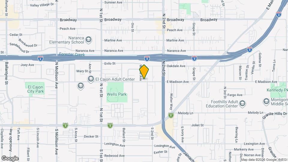 1244 E Madison Ave Map and Location Details