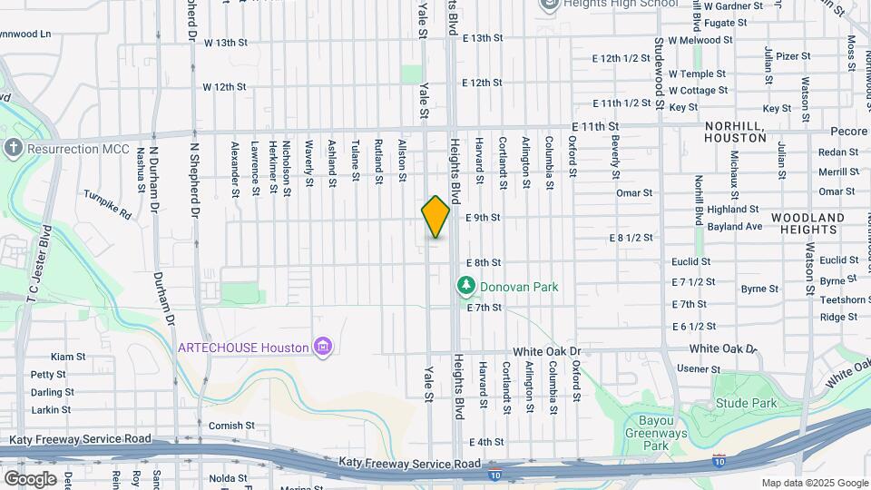 818 Yale St Map and Location Details