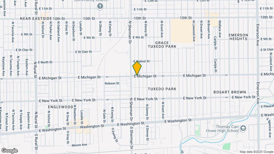 442 N Bradley Ave Map and Location Details