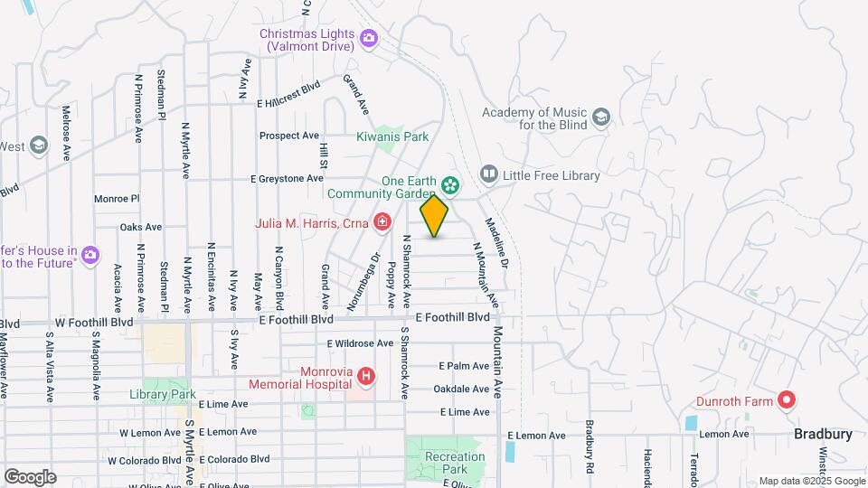 727 Valley View Ave Map and Location Details