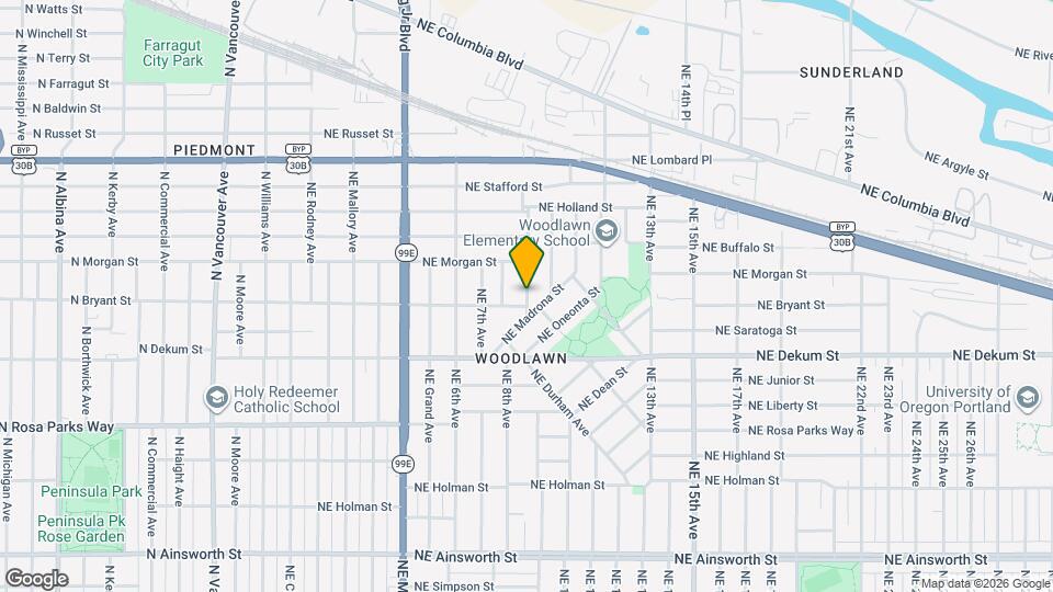 7009 NE 8th Ave Map and Location Details